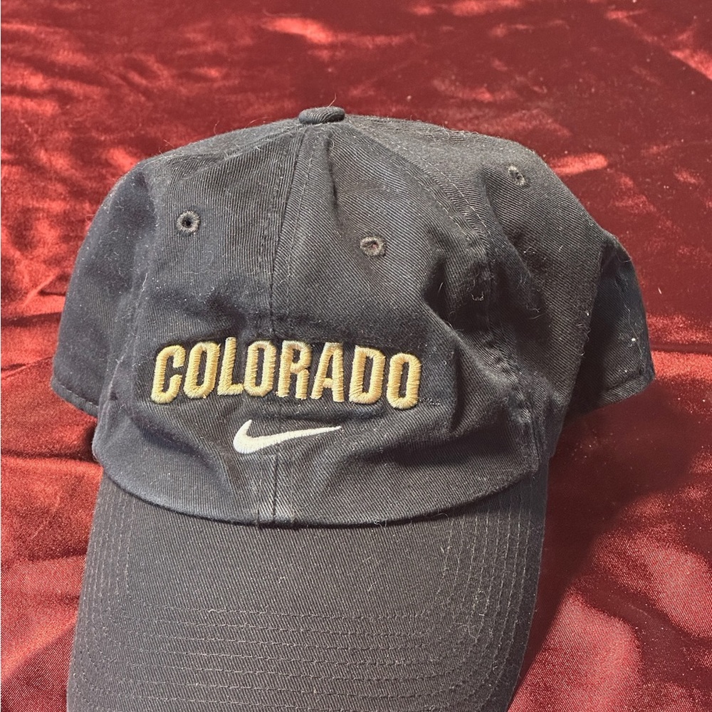 Nike Colorado Buffaloes Dad Hat NCAA Adjustable Black Cap